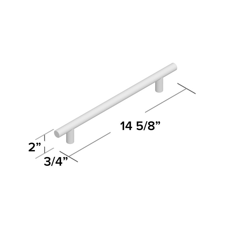 18" Centre to Centre Bar Pull, Champagne Bronze, 18"