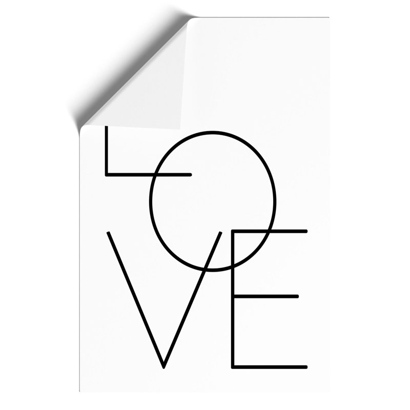 Love - Frameless Print, 84cm H x 59cm W x 0.1cm D