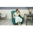 Upholstered Manual Swivel Rocker Recliner Chair-1249503757