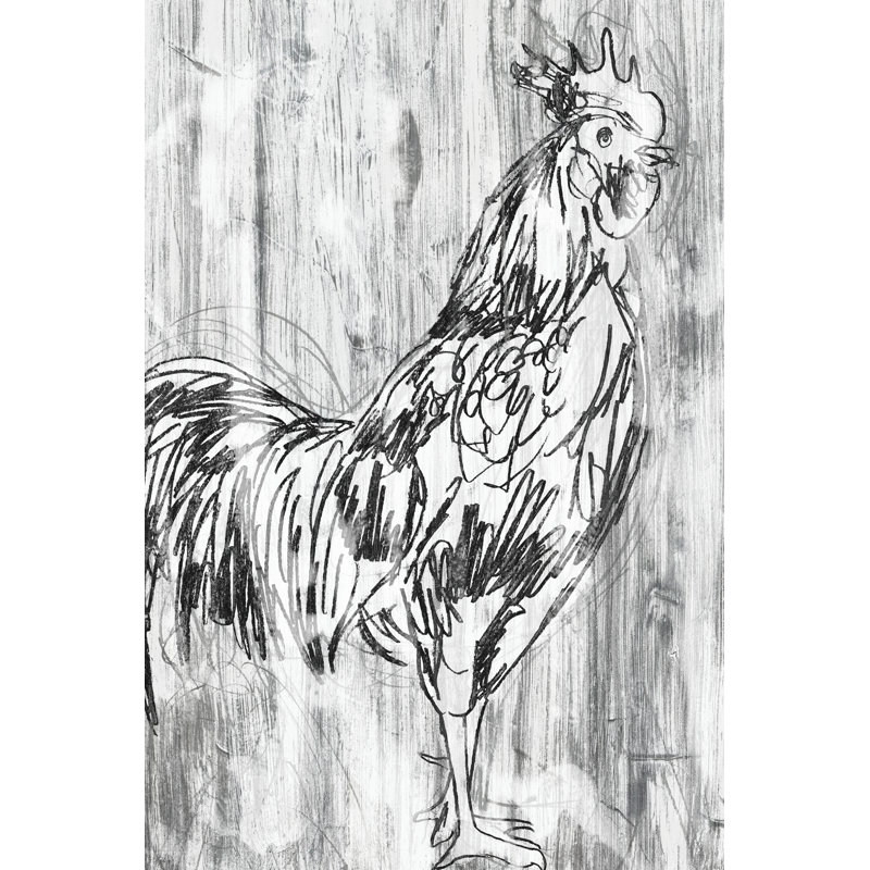 Barnwood Flock III by June Erica Vess - Wrapped Canvas Print, 76cm H x 51cm W
