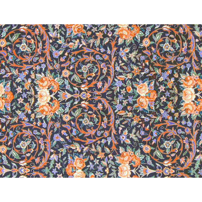 Tapis rectangulaire en laine noué à la main