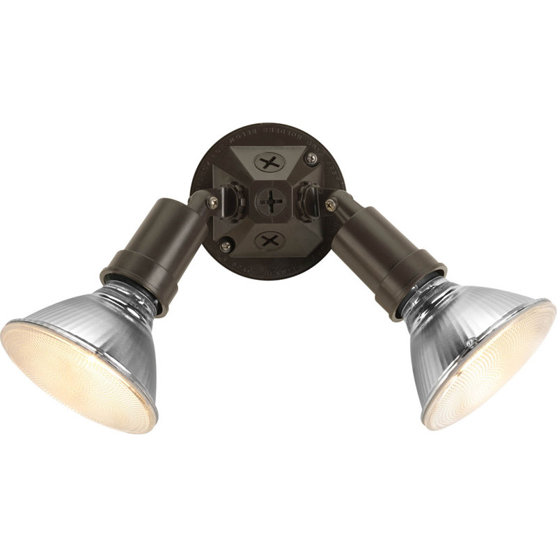 Lowe Outdoor Security Spot Light (pack of 2), Bronze