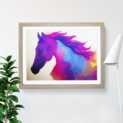 XH1022-9570X Vibrant Horse Vol.2 Abstract - Single Picture Frame Painting