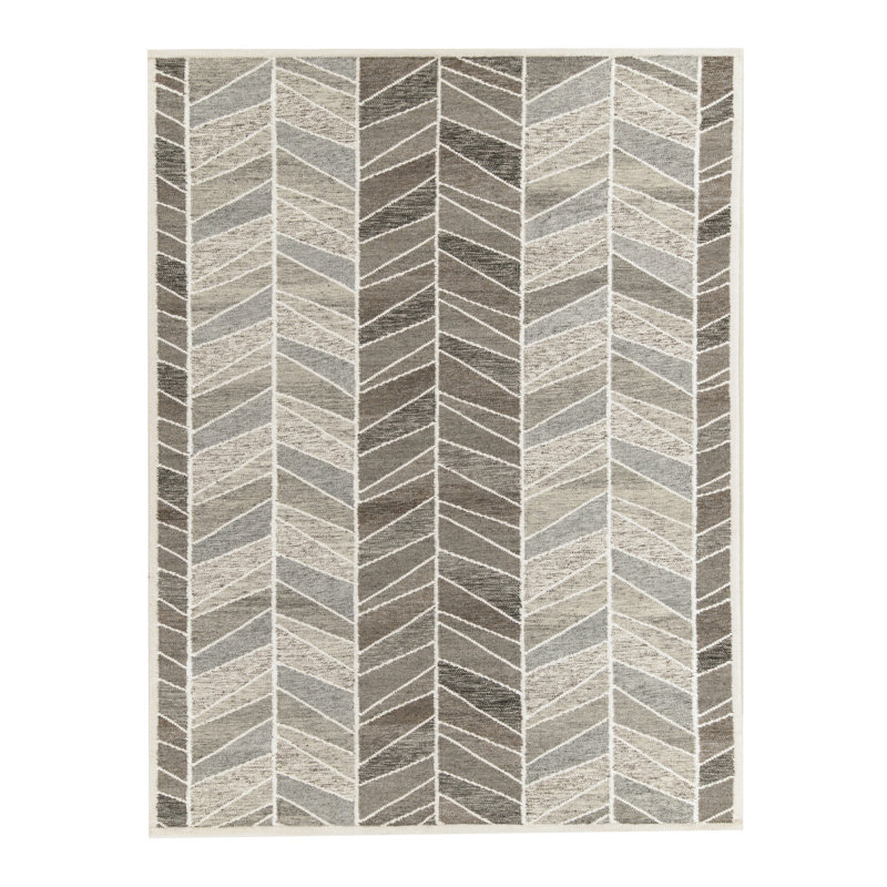 Scandinavian Wool Geometric Area Rug, Rectangle 14' x 20'