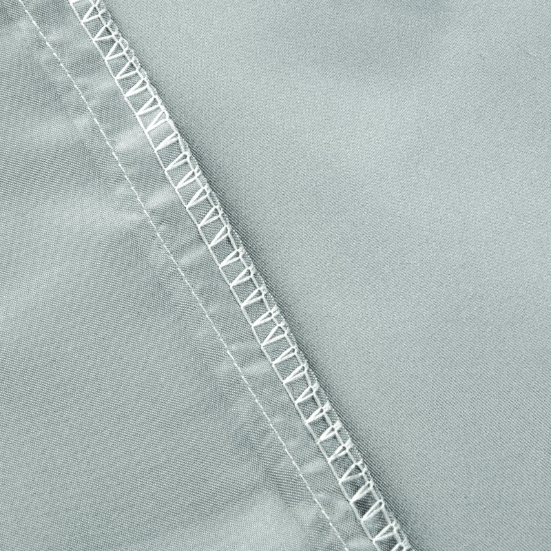 Taie d'oreiller en satin, gris, Très grand