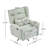 Power Recliner Chair Swivel,Upholstered 360° Swivel Recliner With Gold 5 Star Base-156356294