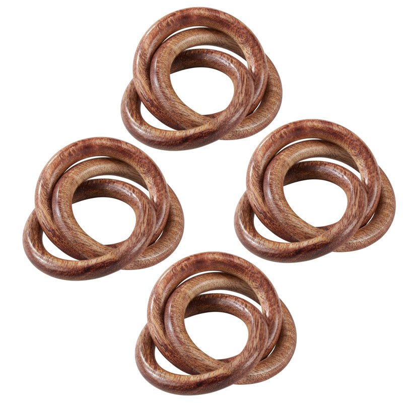 Wood Napkin Ring, Brown