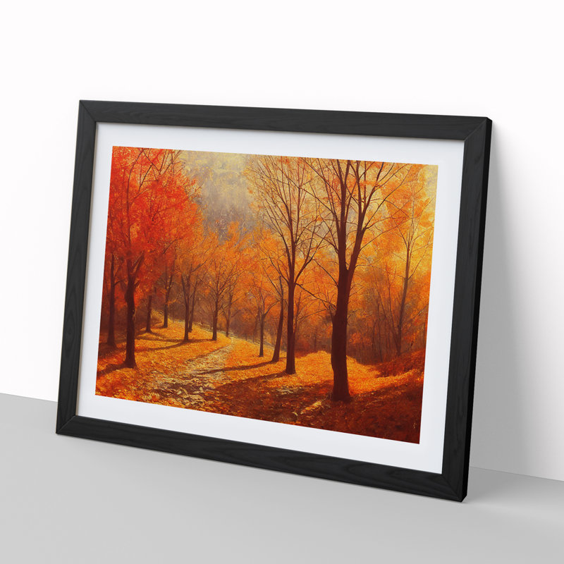 Amazing Autumn Forest - Framed Print, Black Framed, 34cm H x 46cm W x 2cm D