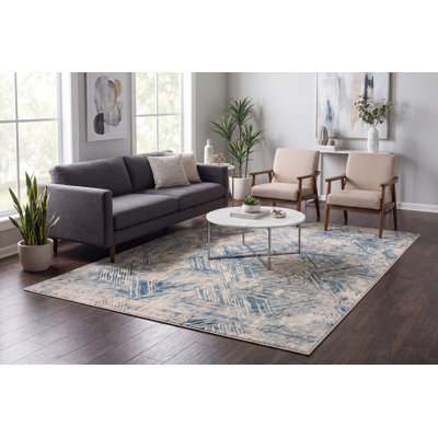 Tapis bleu Garzon