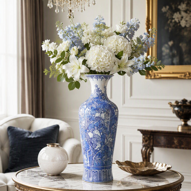Vase en porcelaine D9.1x24.4