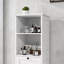 Armoire de trieur de linge inclinable à un compartiment et un tiroir