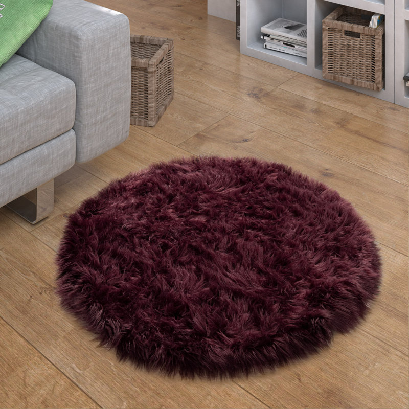 Bruns Hand Woven Area Rug, Round 45cm