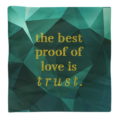 Serviette de table en fausse pierre précieuse Love and Trust