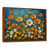 Brown Floater Framed, Solid Wood