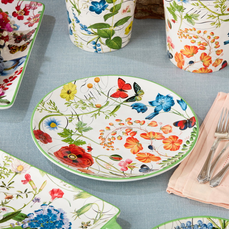 Ensemble de 4 grandes assiettes à effet de serre 11 po