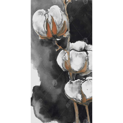 Watercolor cotton flowers - 15.75"x31.50" Desk mat