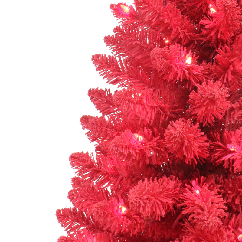 Arbre rouge artificiel 4,5 pi