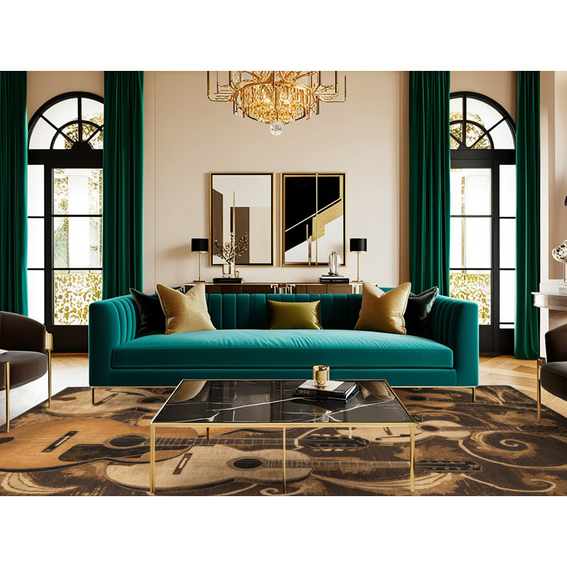  Tapis de musique lavable, Rectangle 7 pi x 9 pi