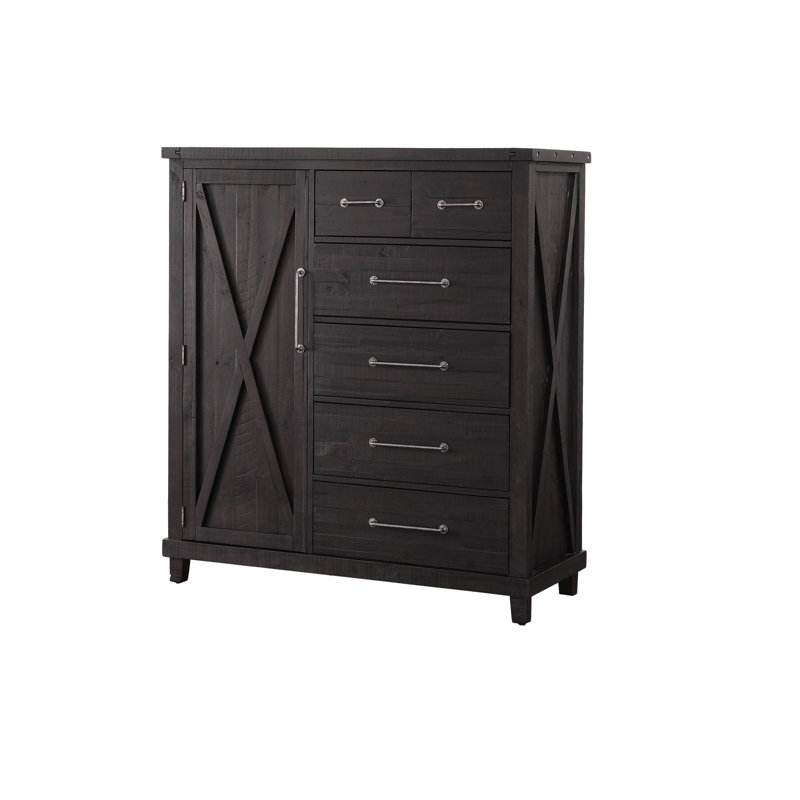 Kilby 54'' W 6 - Drawer Dresser, Brown