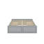 Base de lit plateforme grand avec tiroirs