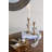 11X9.5" Decorative Dove Tray With Metallic Gold Finish
