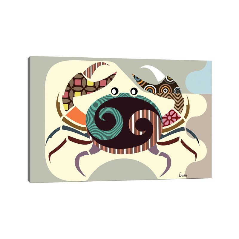 Cancer Zodiac by Lanre Studio - Wrapped Canvas Gallery-Wrapped Canvas Giclée, 152.5 cm H x 101.5 cm W