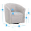 Fauteuil demi-tonneau pivotant Lainey-1871620028