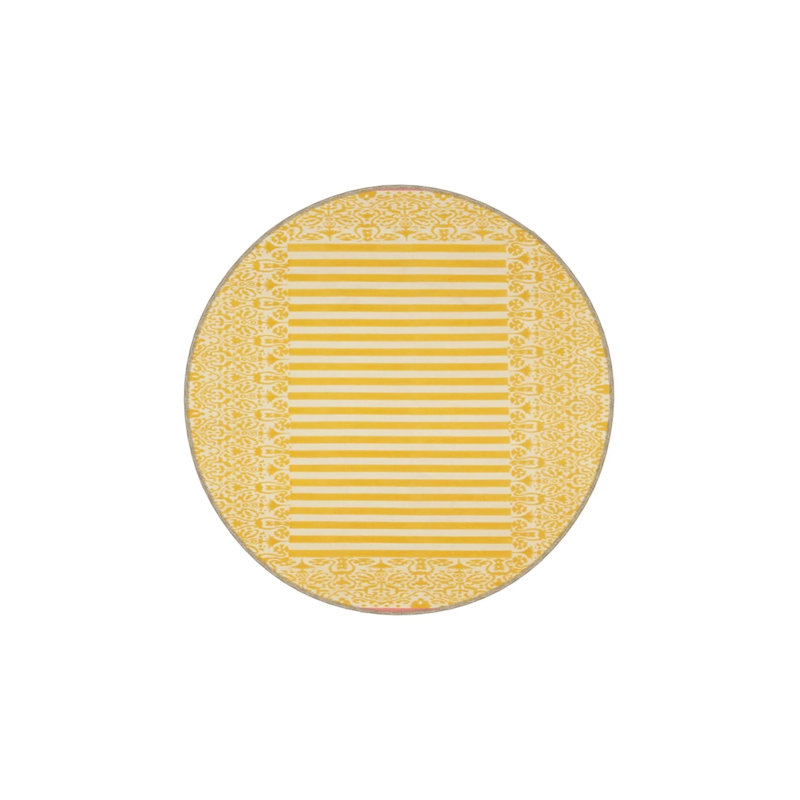 Tapis intérieur / extérieur jaune Celia, Rectangle 2 pi 6 po x 5 pi