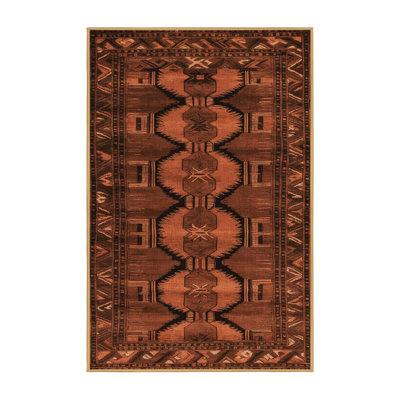 Tapis brun turc lavable à la machine