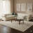 3-Piece 138”W Handcrafted Cow Top Grain Leather 3-Piece Chesterfield Sectional -1539959368-1524769414