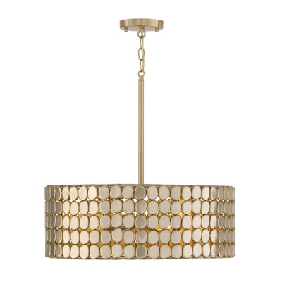 22" W x 8.25" H 1-Light Medallion Pendant