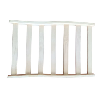 Grille plate et large en pruche pour chambre, 66 x 42 x 6,5 cm, en bois, pour un maintien correct de la posture et une bonne posture assise.