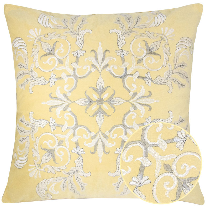 Umabel Throw Pillow, Sunshine