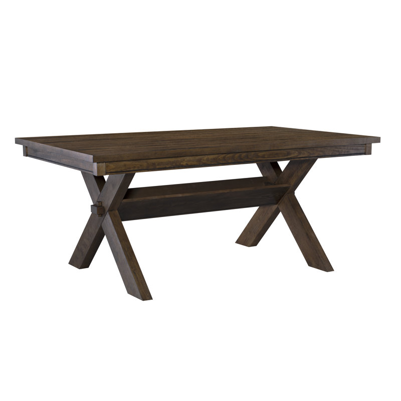 Table de salle à manger Helbert, Brun