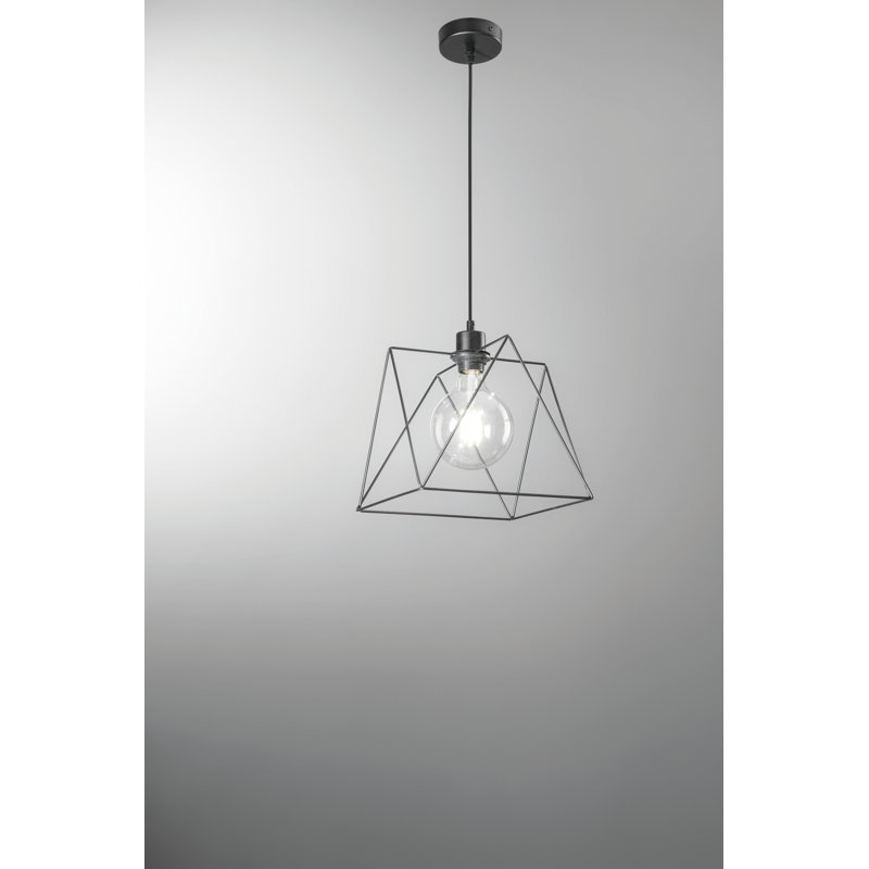 Fitz 1 - Light Black Lantern Pendant, 120cm H x 26cm W x 26cm D