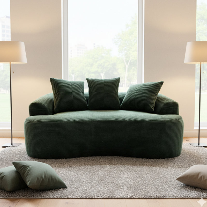 64.38'' Corduroy Loveseat