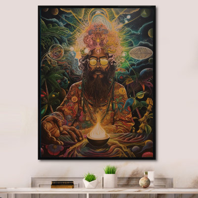 Chaman contemporain Amazon Sagesse sur toile