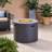 30.75 Inches Deep Fireplace, 40,000 , Dark Grey, Quick Setup Process Fire Table, Deep, Assembly