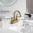 Derengge Centerset 2-Handle  Bathroom Sink Faucet With Plastic Overflow Pop-Up Drian-104370740