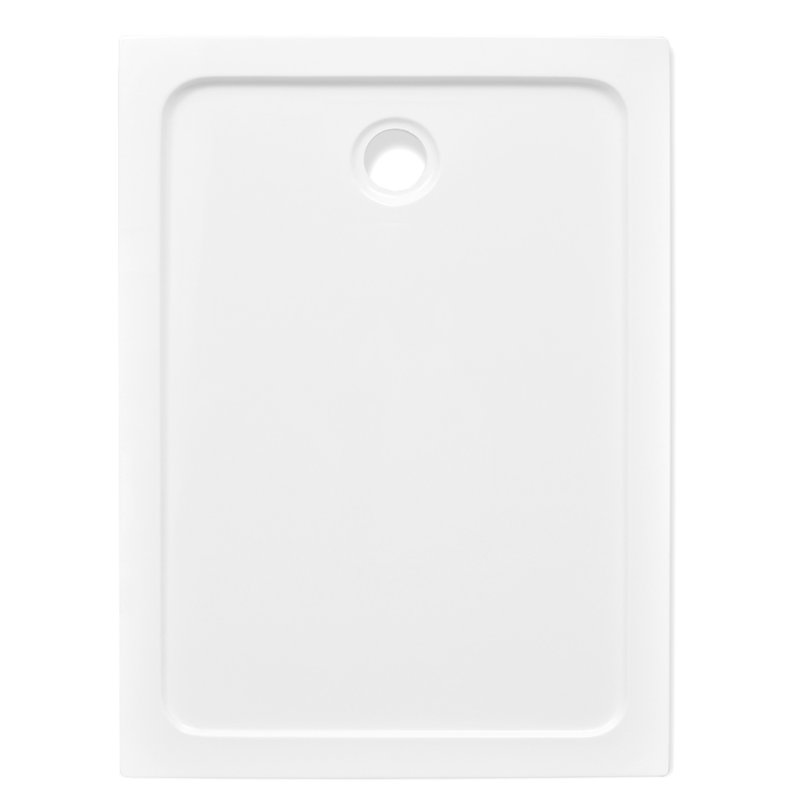 Standard Shower Tray, 4cm H x 80cm W x 90cm D, White