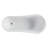 68.9" x 31" Clawfoot Soaking Acrylic Bathtub