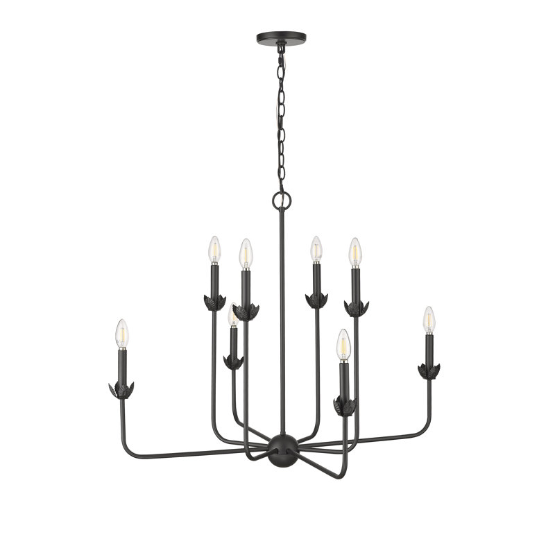 Lustre à intensité variable 8 lumières Freesia