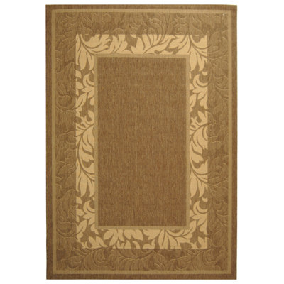 Tapis d'intérieur/extérieur brun/naturel Herefordshire