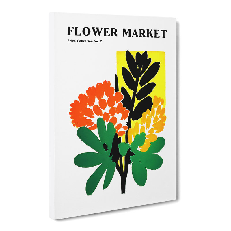 Flower Market Exhibition In Bloom No.2 - Wrapped Canvas, 50cm H x 35cm W x 3cm D