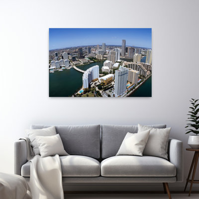 Aerial View Of A City Miami Miami-Dade County Florida Usa Abstract Modern Architecture City Art