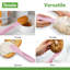 Tovolo, spatule et étaloir en silicone double embout, sorbet rose-126259372-126259374