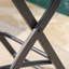 Ensemble de 2 tabourets d'extérieur en rotin