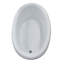 Baignoire à jet d’air ovale 60 po x 36 po avec drain Martinique-11770270