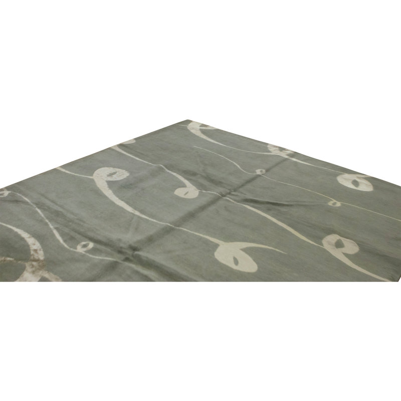 Handmade Silk and Wool Area Rug