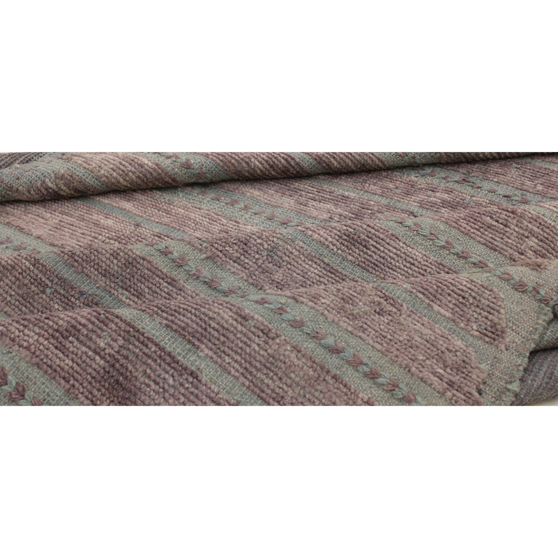 Wool Striped Area Rug